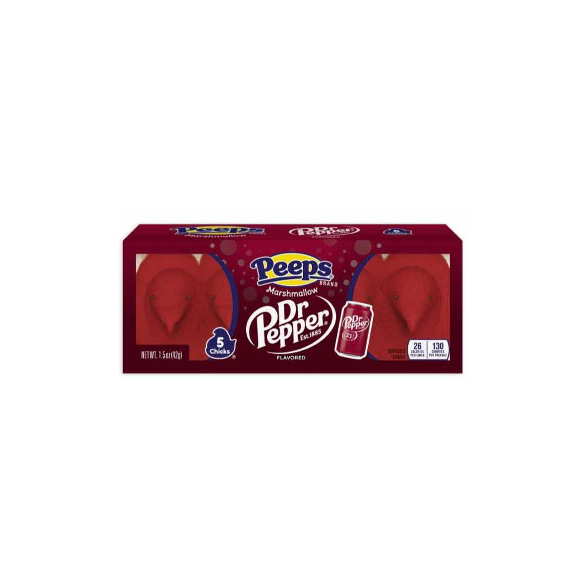 Peeps Dr Pepper Marshmallow Chicks 5 Pack 42g - America