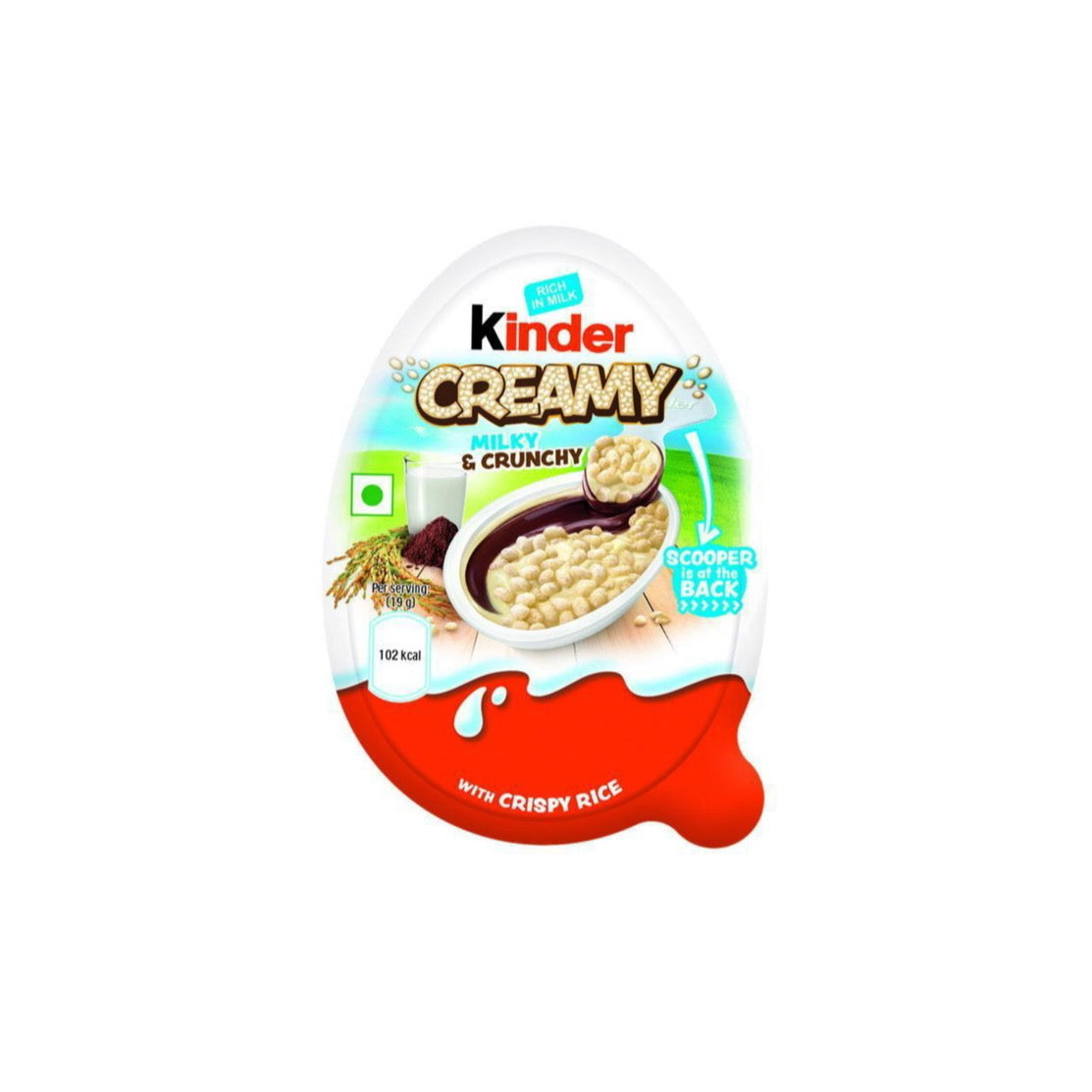 Kinder Creamy Milky & Crunchy Egg (19g) - India