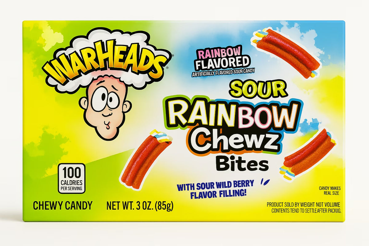 Warheads Sour Rainbow Chewz Bites Theatre Box (85g) - America