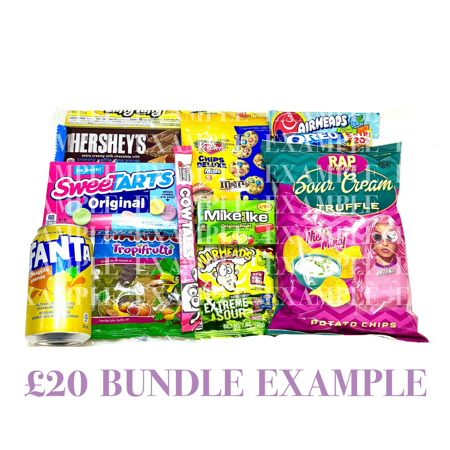 £20 WORLDWIDE BUNDLE: INCLUDES DRINK, SWEETS, CHOCOLATE & CRISP