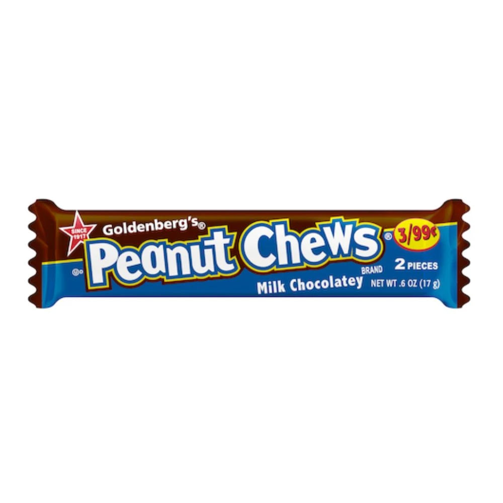 Goldenburg’s Milk Chocolate Peanut Chews (17g) - America