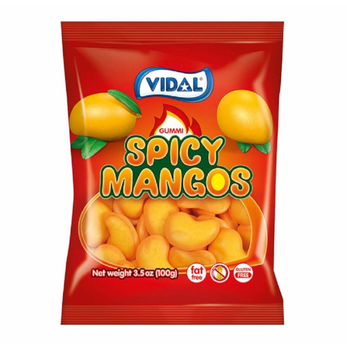 Vidal Spicy Mangos Candy Peg Bag (100g) - Spain