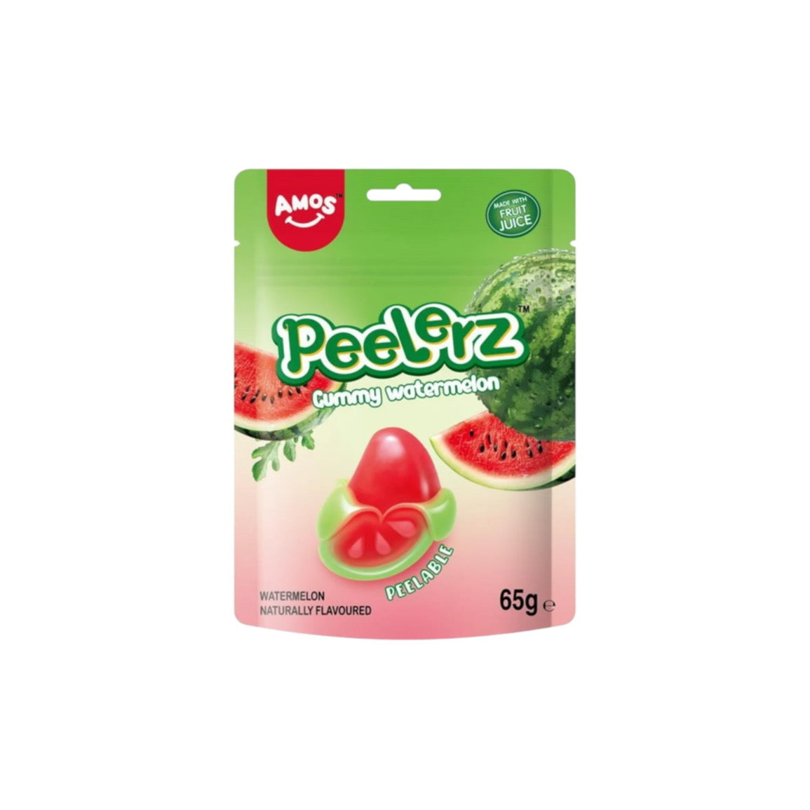 Amos Peelerz Gummy Watermelon Peg Bag (170g) - America