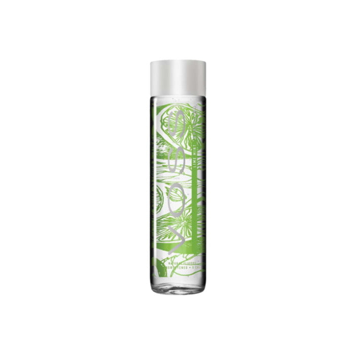 Voss Lime Mint Sparkling Water Glass Bottle (375ml) - Norway