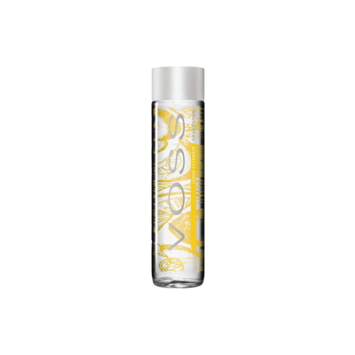 Voss Lemon Cucumber Sparkling Water Glass Bottle (375ml) - Norway