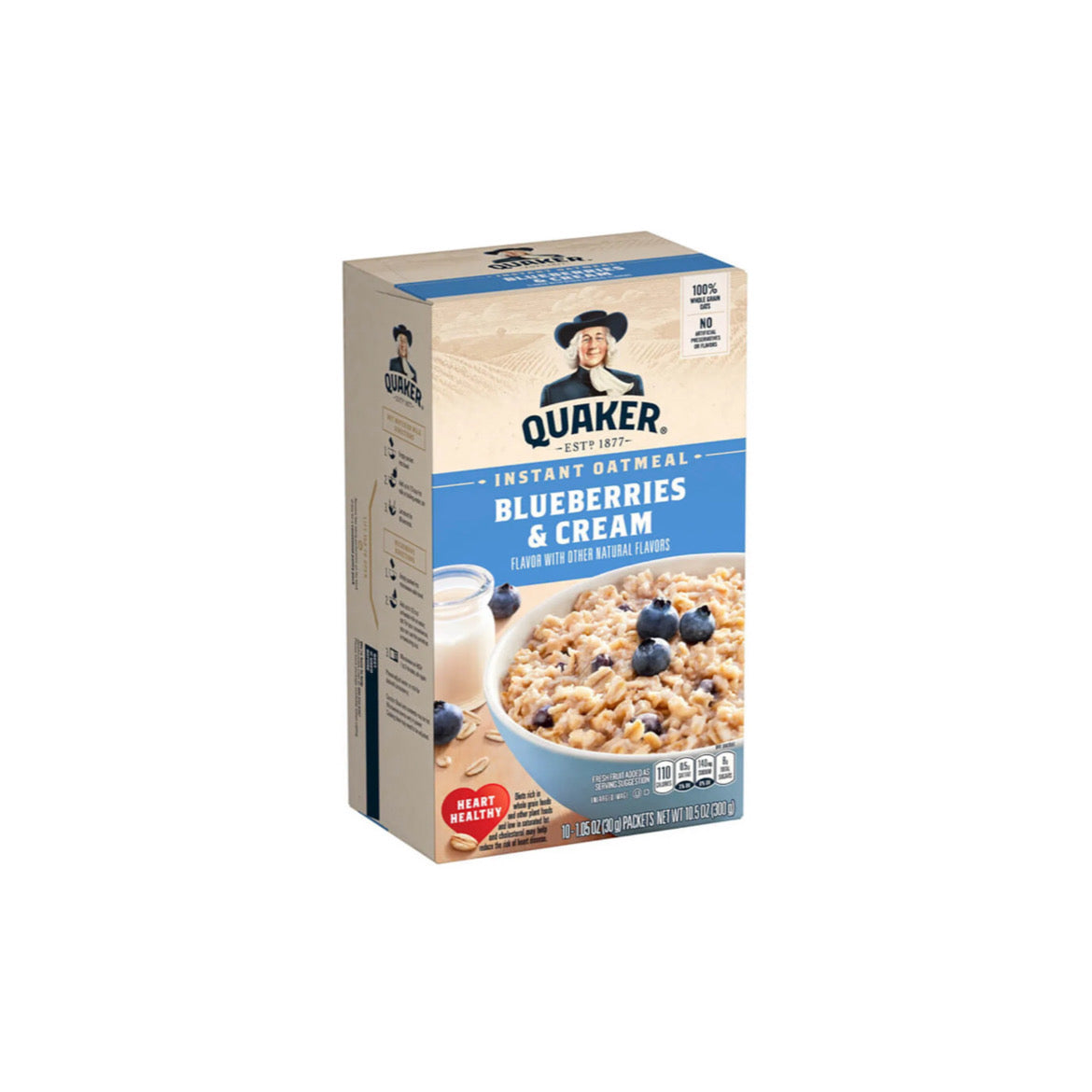 Quaker Instant Oats Blueberry & Cream (300g) - America ‼️BEST BEFORE 02/07/2025‼️