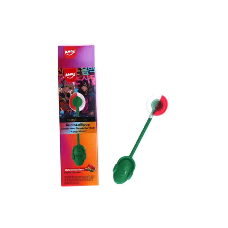 Amos TastySounds K-Pop Music Watermelon AudioLollipop (12g) - America