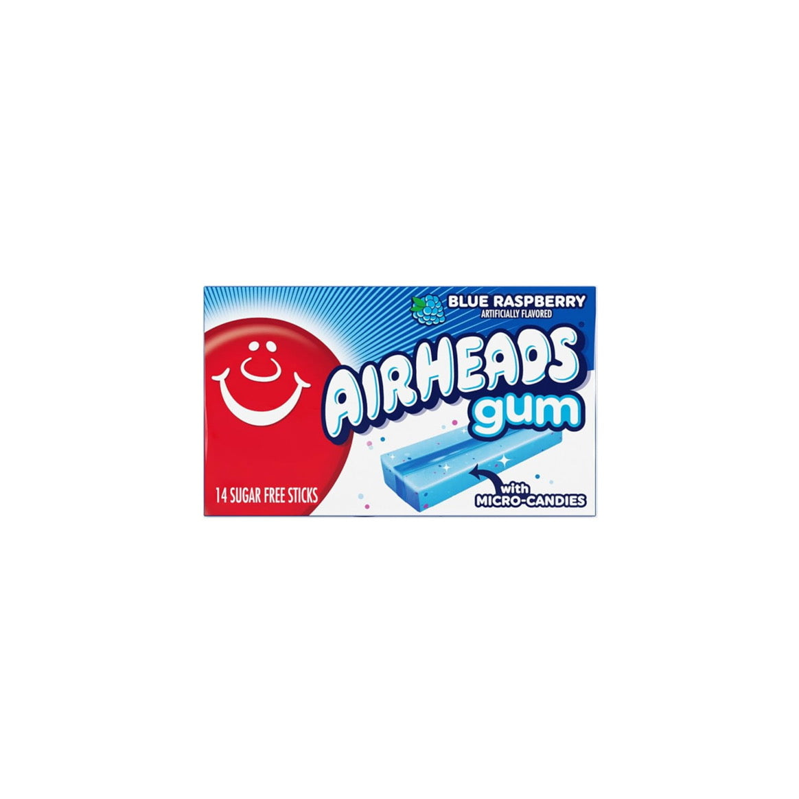 Airheads - Blue Raspberry Bubble Gum (34g) - America