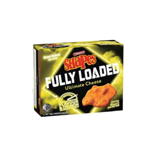 Arnott’s Shapes Fully Loaded Ultimate Cheese Crackers (130g) - Australia