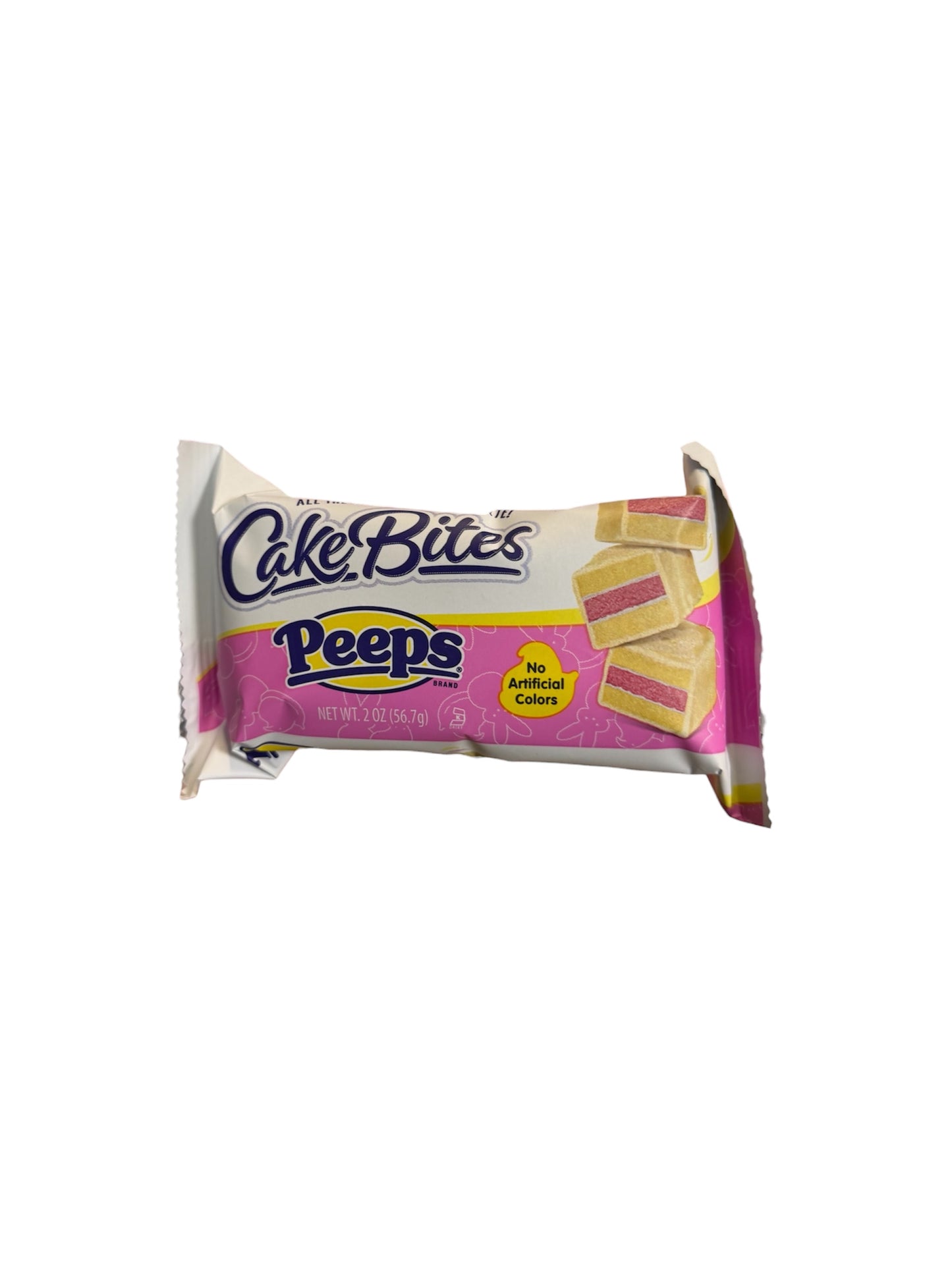 Cake Bites Peeps Marshmallow Flavour Pink Icing (56g) - America