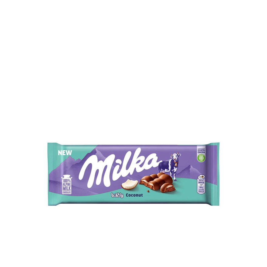 Milka Bubbly Coconut Chocolate Bar (97g) - Poland