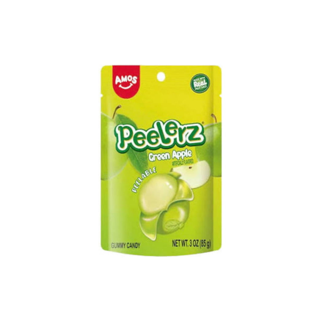 Amos Peelerz Gummy Green Apple Peg Bag (85g) - America