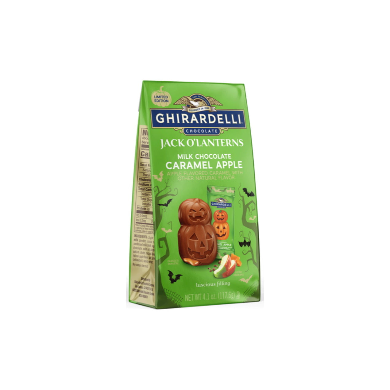 Ghirardelli Jack O’ Lanterns Milk Chocolate Caramel Apple (117g) - America