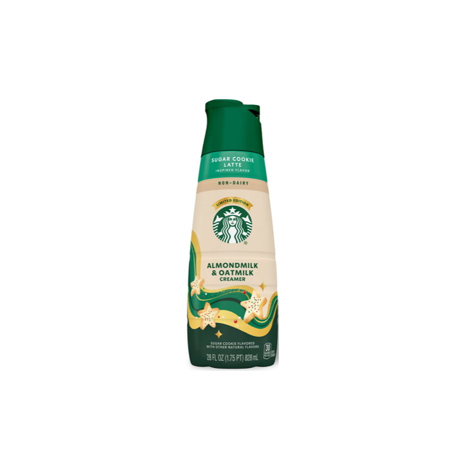 Starbucks Non Dairy Sugar Cookie Latte Almond & Oatmilk Creamer (828ml) - America