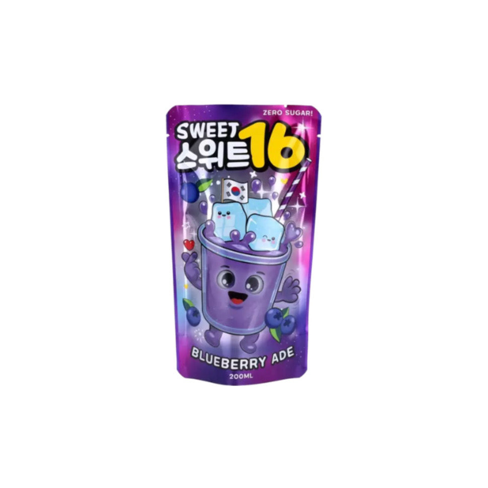 Sweet 16 Blueberry Ade Zero Sugar (200ml) - Korea
