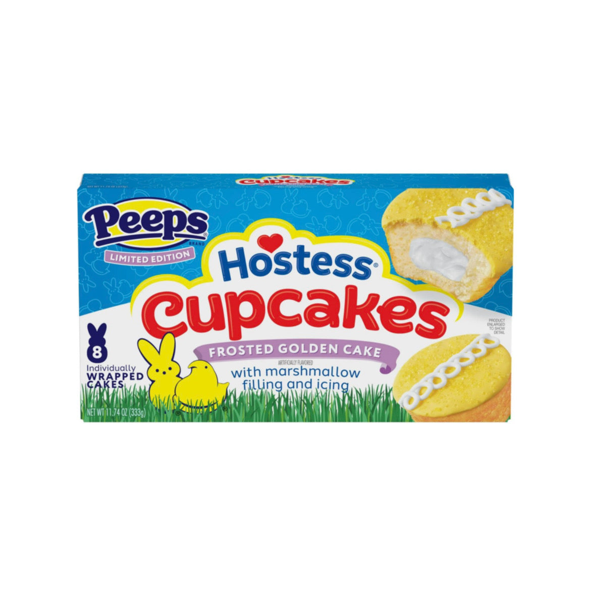 Hostess Cupcakes Peeps Frosted Golden Cake With Marshmallow Filling (333g) - America