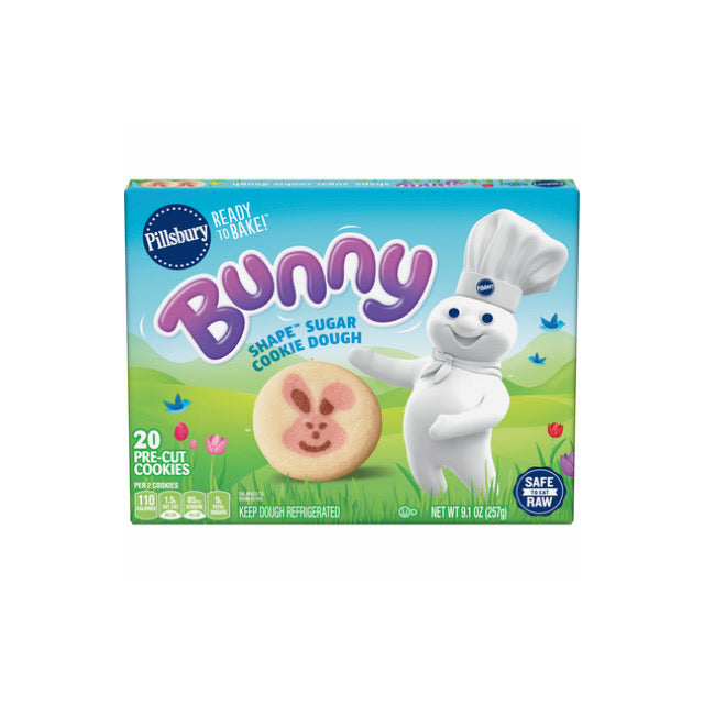 Pillsbury Ready To Bake Easter Bunny Sugar Cookie Dough (340g) - America