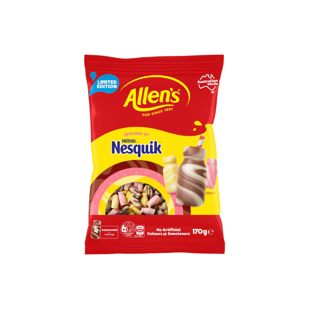 Allen’s Inspired By Nesquik Milkshake Bottles (170g) - Australia