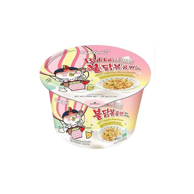 Samyang Buldak Ramen Creamy Carbonara Big Bowl (120g) - Korea
