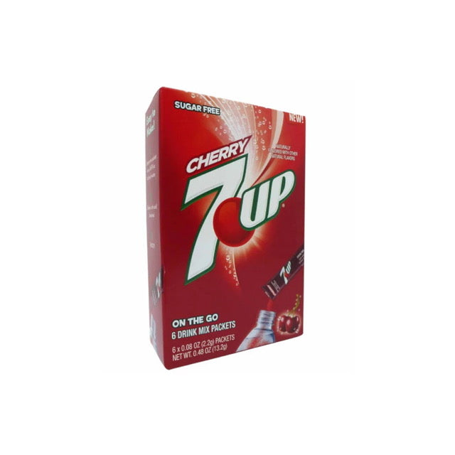 7up On The Go Cherry Drink Mix 6-Pack (13g) - America
