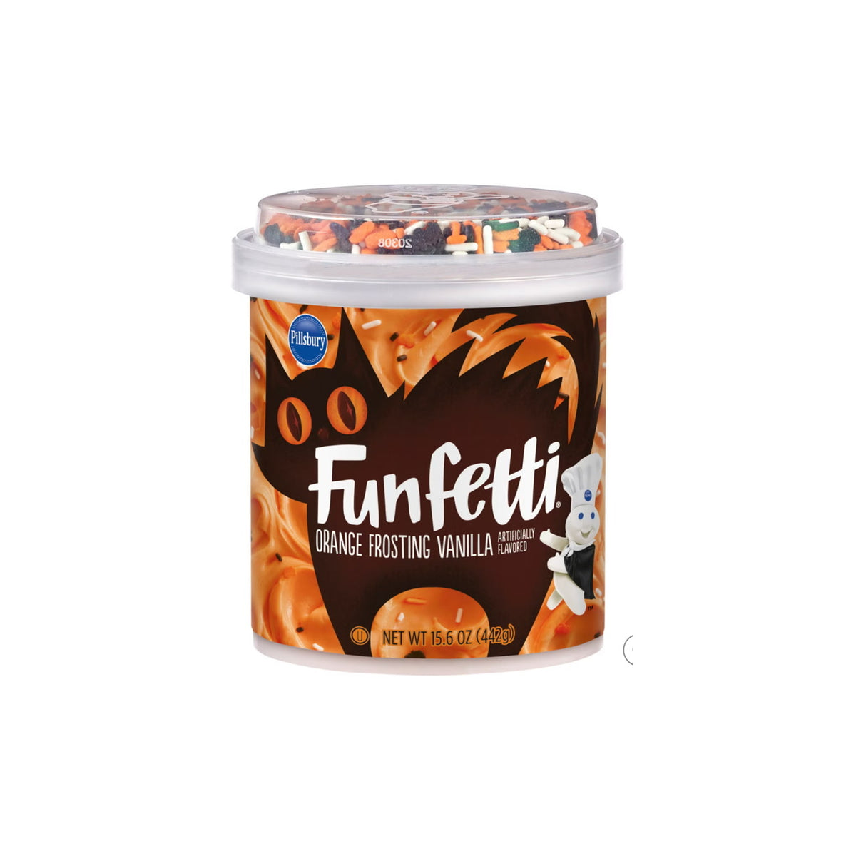 Pillsbury Limited Edition Funfetti Vanilla Flavored Frosting (ORANGE) (442g) - America