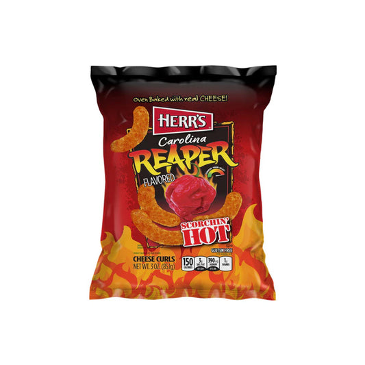 Herr’s Carolina Reaper Cheese Curls Small Bag (28g) - America