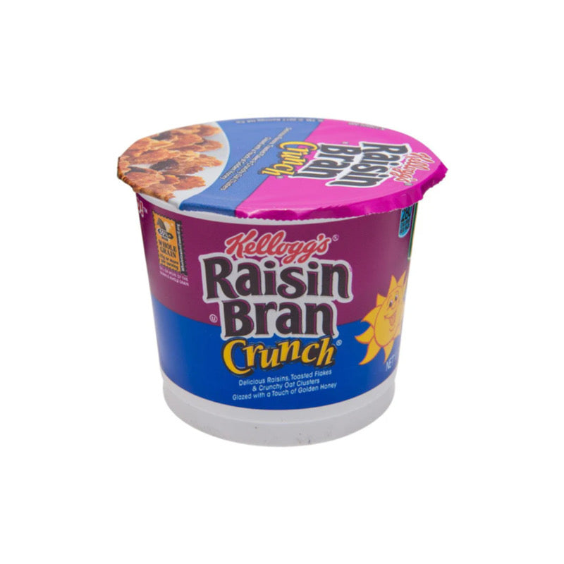 Kellogg’s Raisin Bran Crunch Raisins, Toasted Flakes & Oat Clusters Cereal Cup (80g) - America