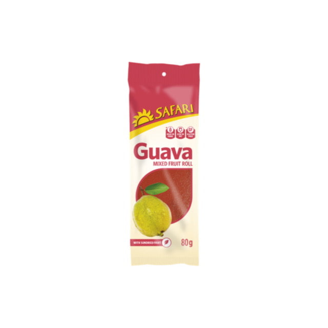 Safari Fruit Rolls Guava Mixed Fruit Roll (80g) - South Africa