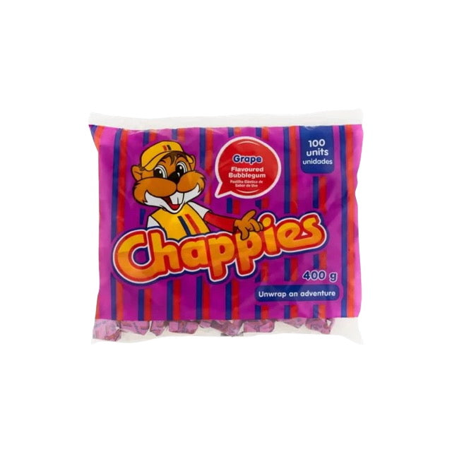 Chappies Grape Bubblegum 100-Pack (400g) - South Africa