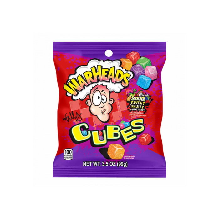 Warheads Sour Chewy Cubes Peg Bag (99g) - America