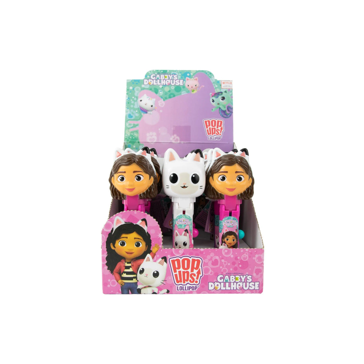 Pop Ups! Lollipop Gabby's Dollhouse (10g) - America (RANDOM SELECTION)