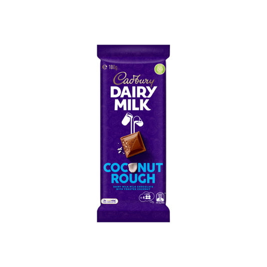 Cadbury Dairy Milk Coconut Rough Large Chocolate Bar (180g) - Australia