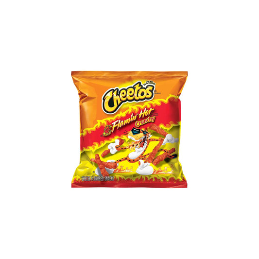 Cheetos Flamin’ Hot Crunchy Cheese Flavoured Snacks Small Bag (35g) - America
