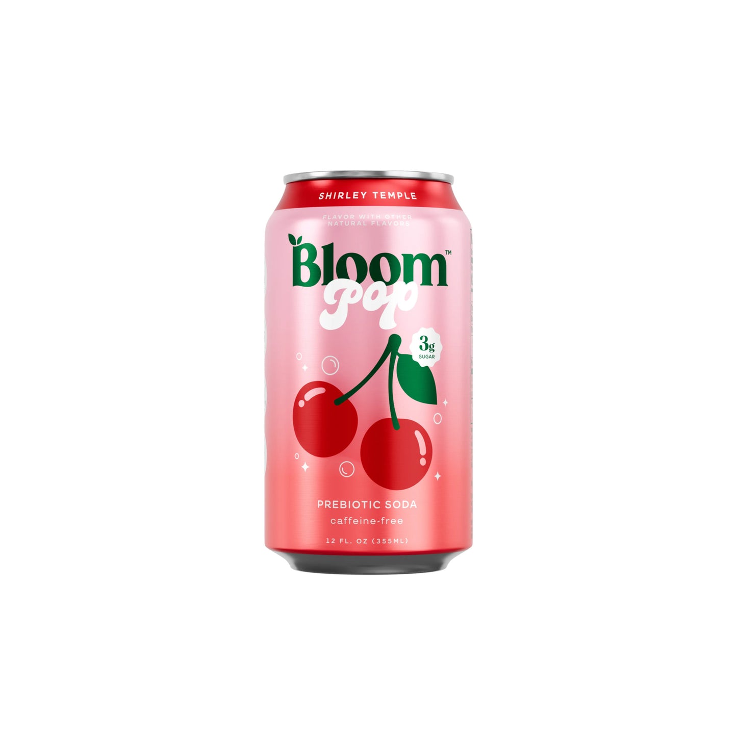 Bloom Pop Shirley Temple Pre Biotic Soda (355ml) - America
