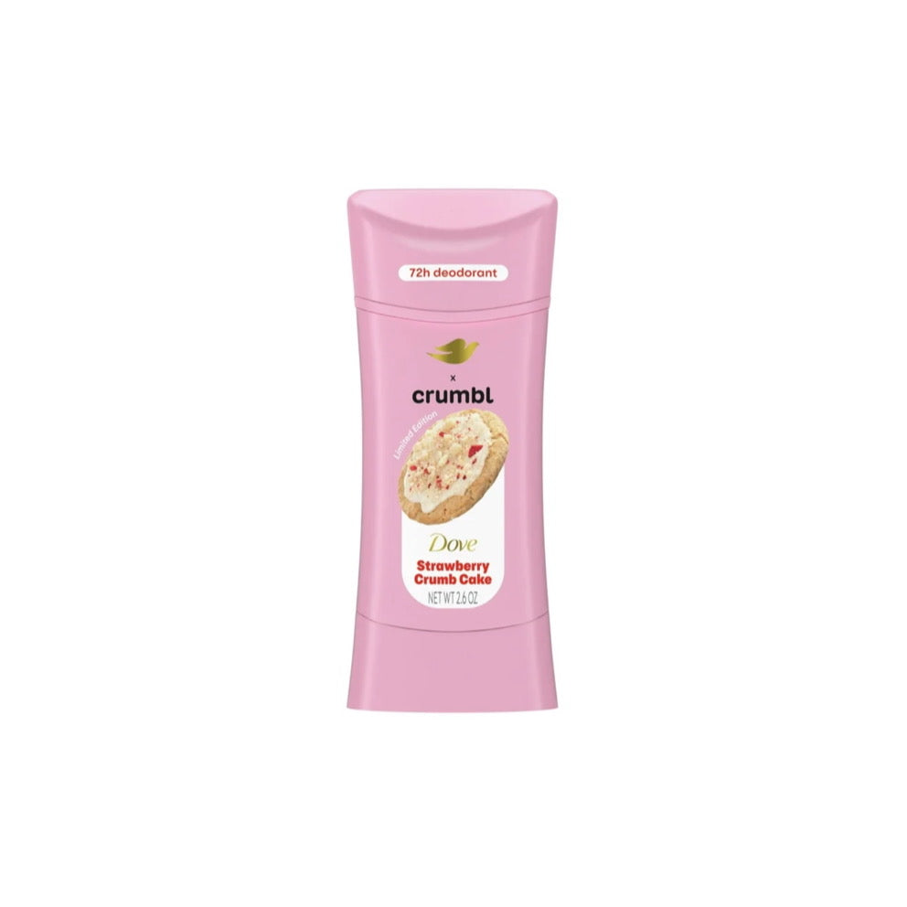 Dove X Crumbl Deodorant Stick Strawberry Crumb Cake 72hr (73g) - America