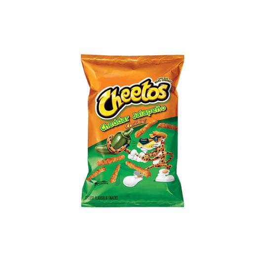 Cheetos Crunchy Cheddar Jalapeño Cheese Flavored Snacks Large Bag (226g) - America