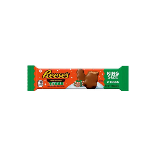 Reese's Christmas Peanut Butter Trees King Size 2-Pack (68g)- America