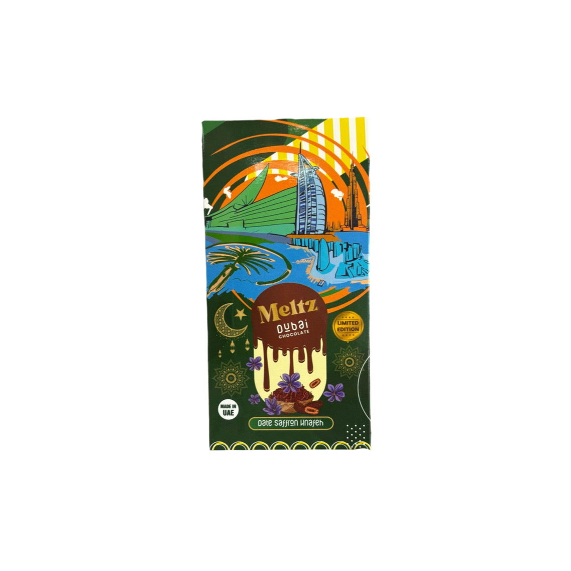Meltz Dubai Chocolate Date Saffron (200g) - Dubai
