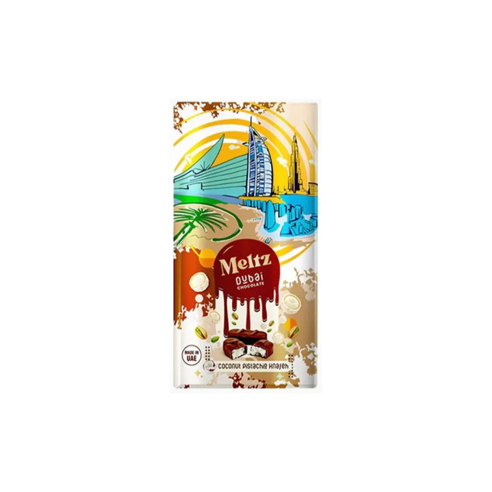 Meltz Dubai Chocolate Coconut Pistachio (200g) - Dubai