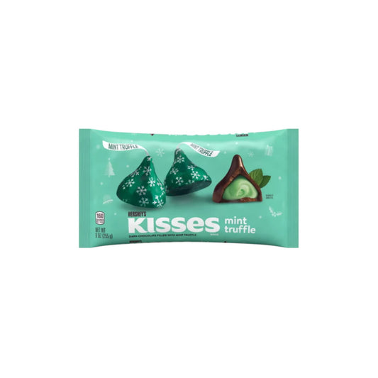 Hershey's Christmas Kisses Dark Chocolate Mint Truffle Bag (255g) - America