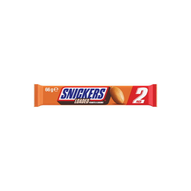 Snickers Loaded Peanuts & Caramel 2 Pack (66g) - Australia