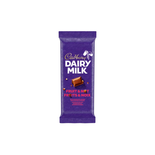 Cadbury Dairy Milk Fruit & Nut Chocolate Bar (90g) - Canada