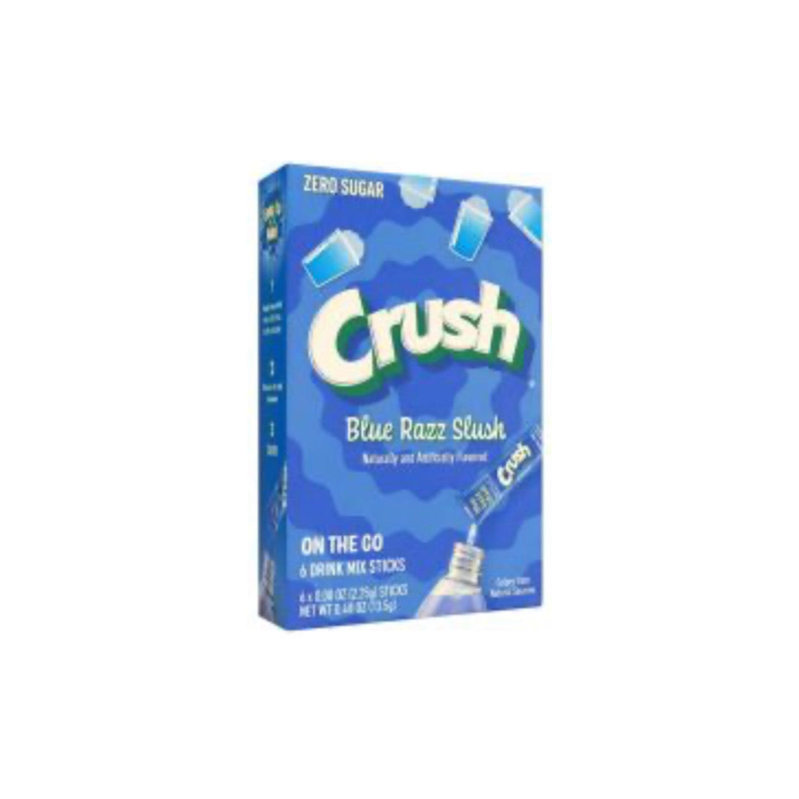 Crush On The Go Blue Razz Slush Drink Mix 6-Pack (13.5g) - America