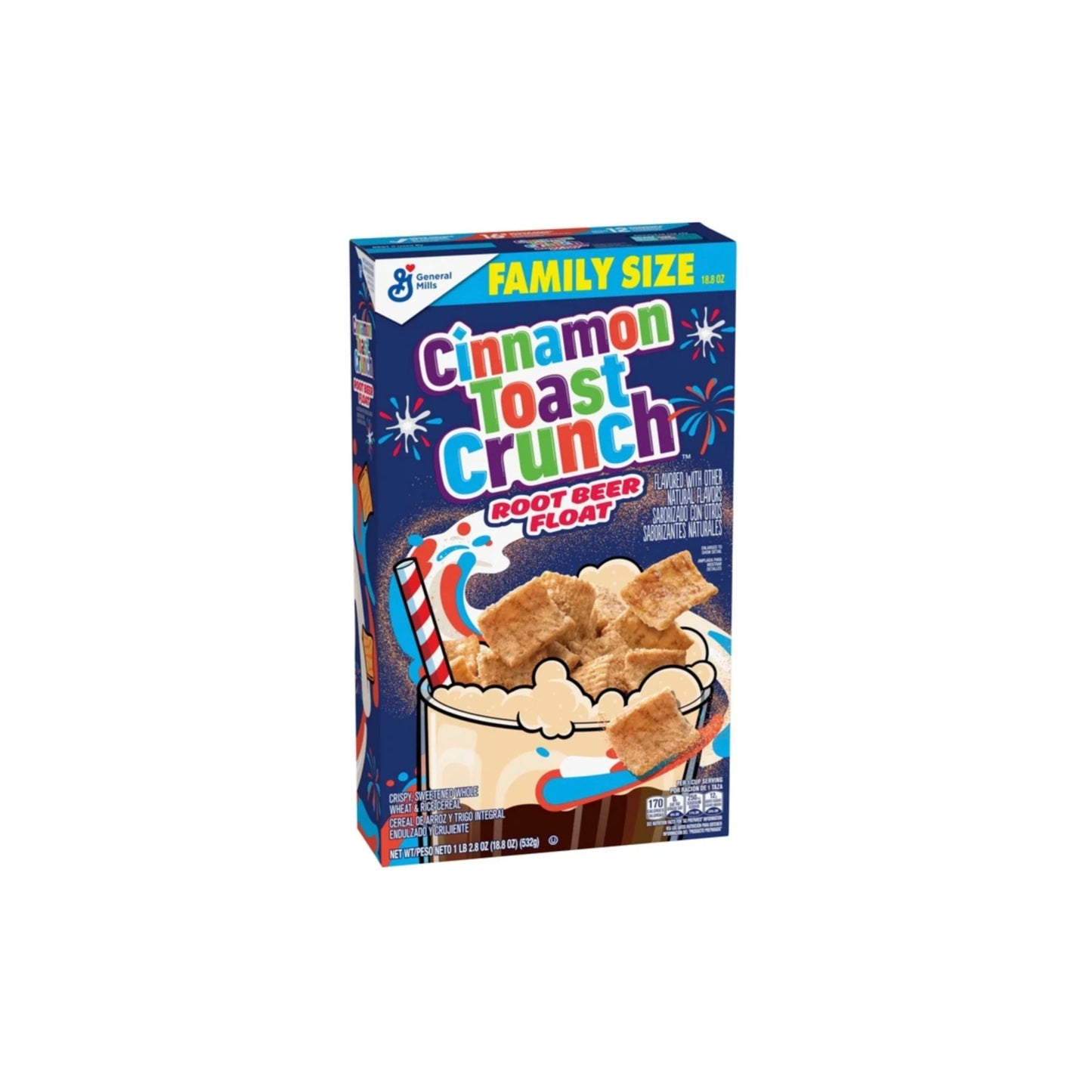 General Mills Cinnamon Toast Crunch Root Beer Float Family Size Cereal (532g) - America