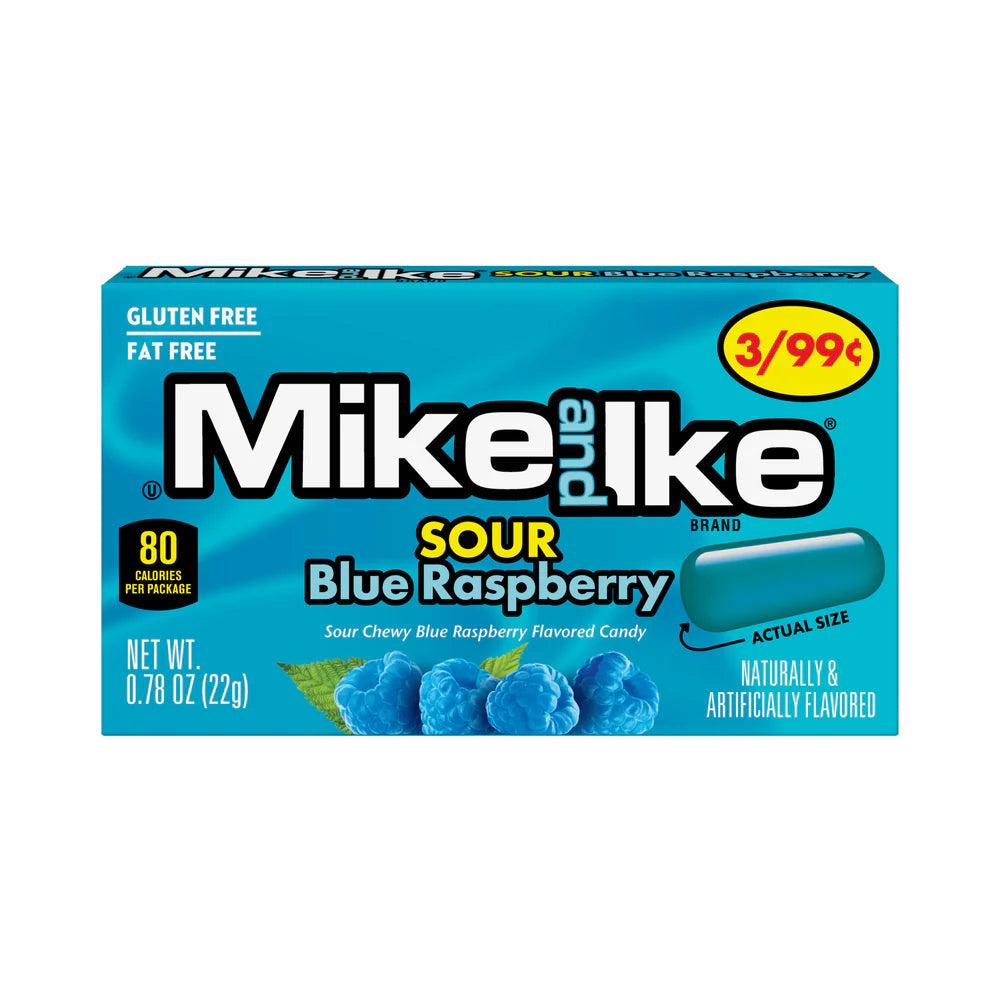 Mike and Ike Sour Blue Raspberry Changemaker (22g) - America