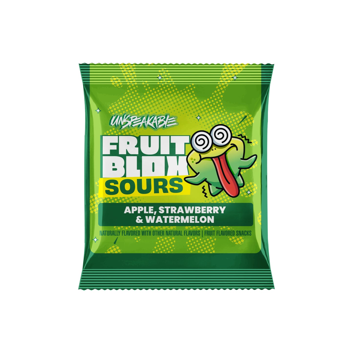 Fruit Blox Unbreakable SOURS Apple & Strawberry Fruit Flavored Snacks (23g) - America