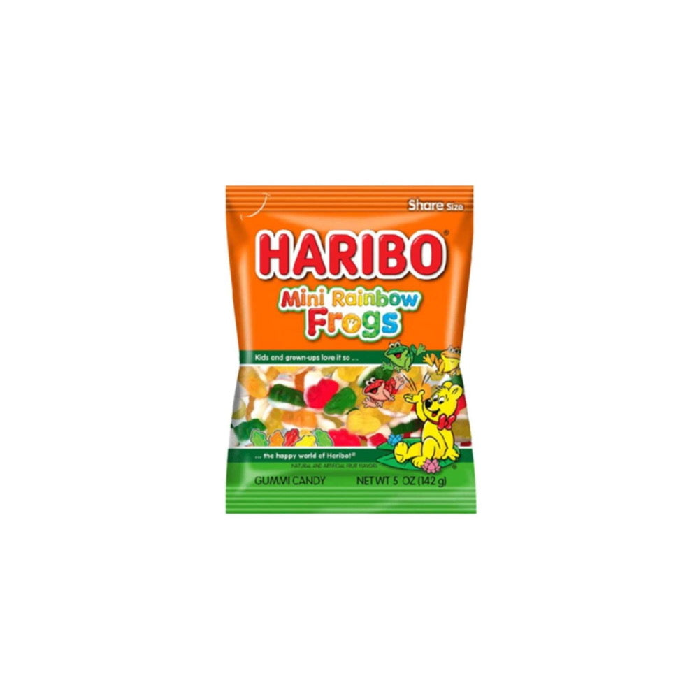 Haribo Mini Rainbow Frogs Peg Bag (142g) - America