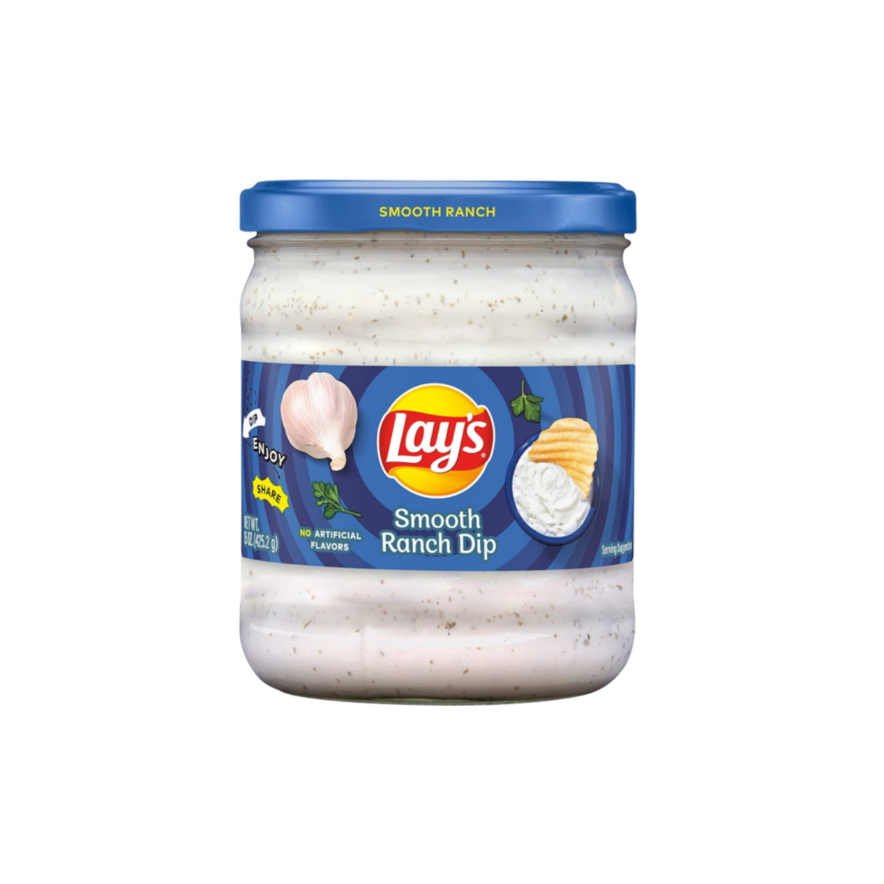 Lays Smooth Ranch Dip (424g) - America