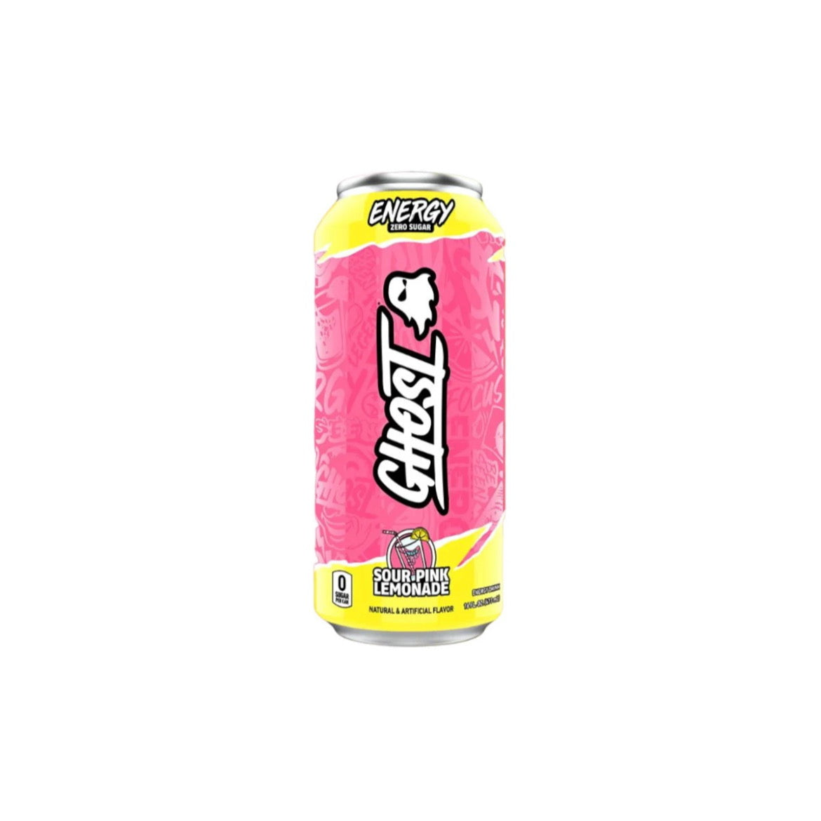Ghost Zero Sugar Energy Drink Sour Pink Lemonade 473ml - America