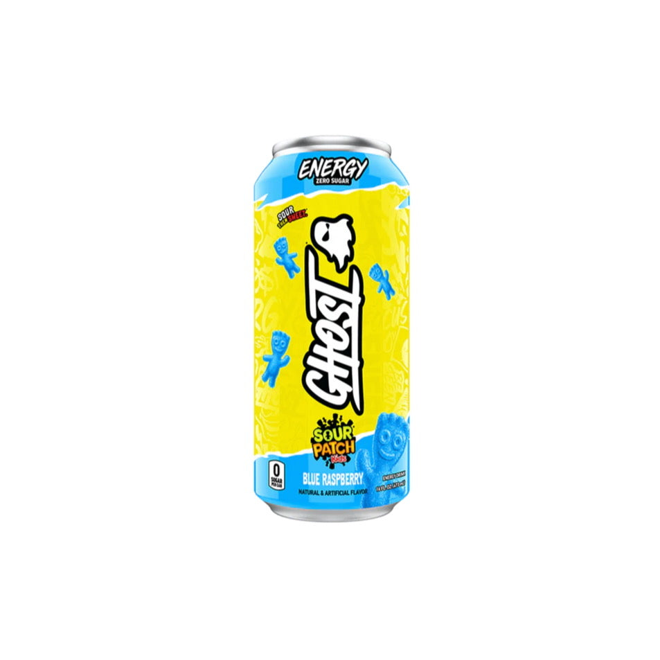 Ghost Zero Sugar Energy Drink Sour Patch Kids Blue Raspberry 473ml - America